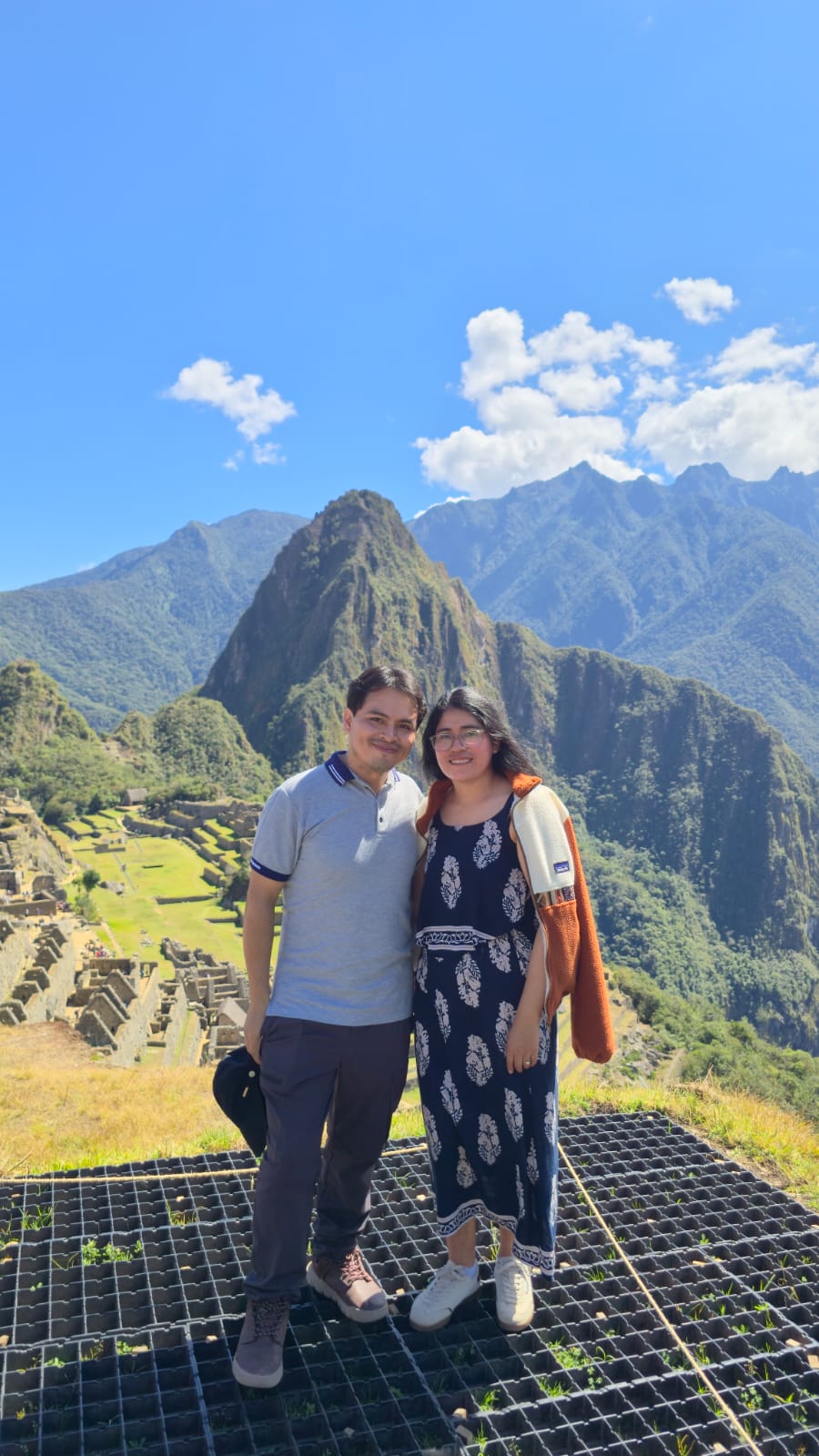 Luis Gustavo y Jenny Maria en Machu Picchu
